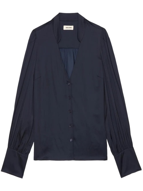 Zadig&Voltaire Tinous Satin blouse - Blue - zdjęcie produktu nr 1