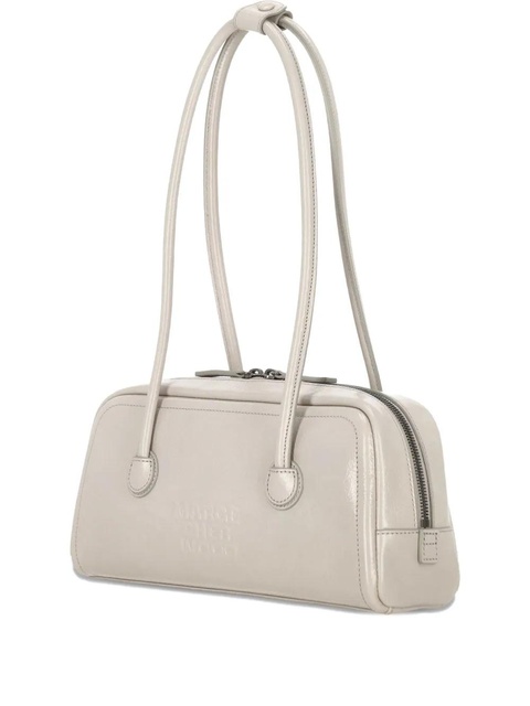 Marge Sherwood embossed-logo leather shoulder bag - Grey - zdjęcie produktu nr 1