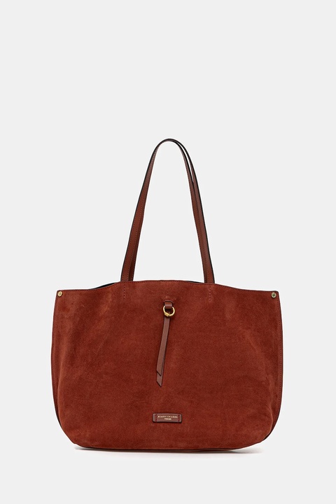 Gianni Chiarini torebka zamszowa EGLE kolor pomarańczowy BS.11485.CM - zdjęcie produktu nr 1