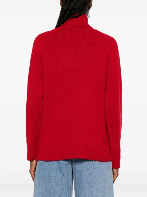 Zadig&Voltaire high-neck button-detail sweater - Red - zdjęcie produktu nr 2