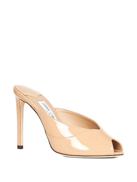 Jimmy Choo 100mm Brigitte Mule heeled sandals - Neutrals - zdjęcie produktu nr 1