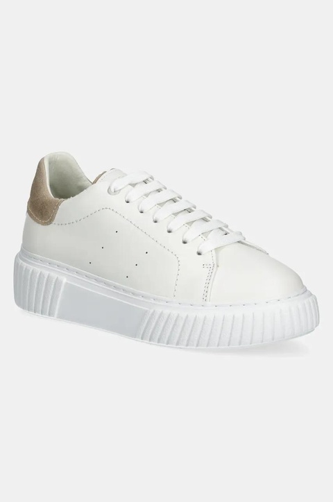 Marc O'Polo sneakersy skórzane SVEA damskie kolor beżowy 50117733501170 - zdjęcie produktu nr 1