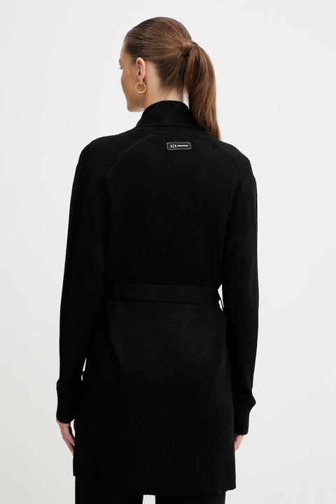Armani Exchange kardigan z dodatkiem wełny damski kolor czarny XW000766 AF13774 - zdjęcie produktu nr 2