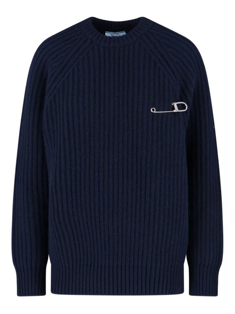 Prada ribbed sweater - Blue - zdjęcie produktu nr 1