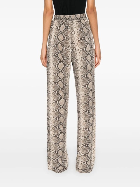 Marine Serre python-print trousers - Neutrals - zdjęcie produktu nr 2