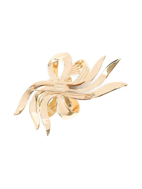 Miu Miu bow-embellishment brooch - Gold - zdjęcie produktu nr 2