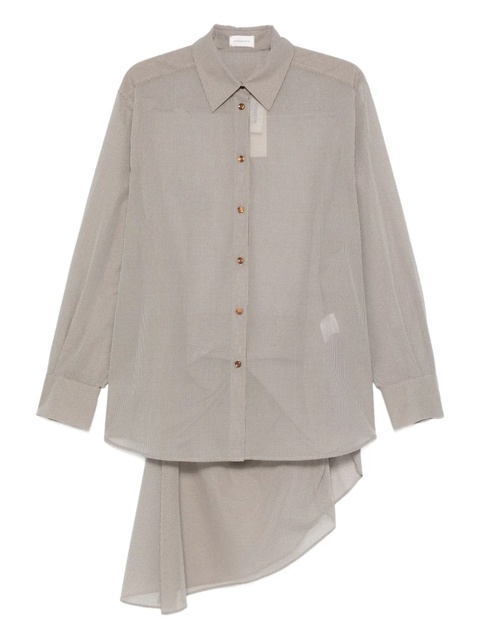 Magda Butrym asymmetric button-up shirt - Brown - zdjęcie produktu nr 1