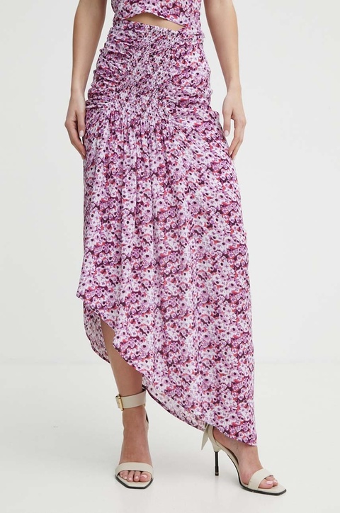 IRO spódnica z domieszką jedwabiu midi prosta - zdjęcie produktu nr 1