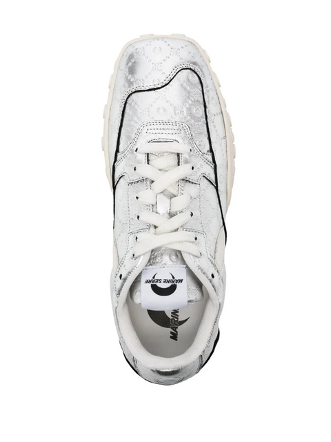 Marine Serre MS Rise laminated sneakers - Silver - zdjęcie produktu nr 2