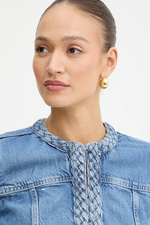 Guess kurtka jeansowa JULIANA kolor niebieski przejściowa W5GN78 D5B94 - zdjęcie produktu nr 1