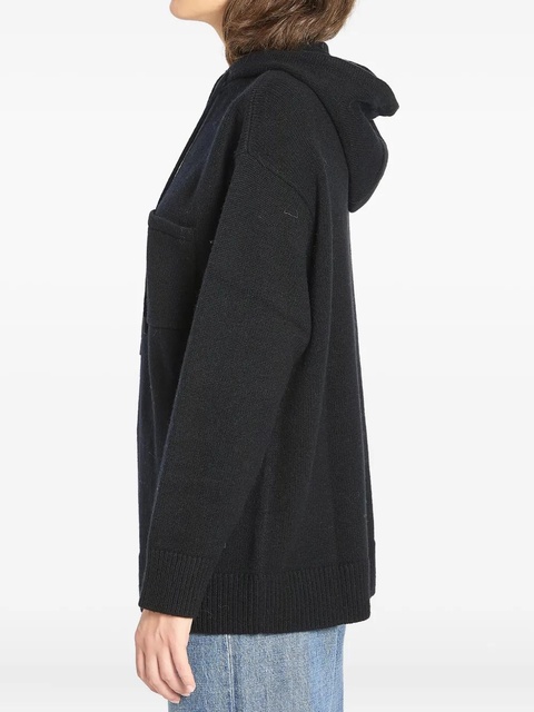 Max Mara logo-patch hoodie - Black - zdjęcie produktu nr 2