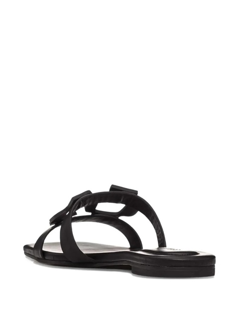 Simkhai monogram-detail flat sandals - Black - zdjęcie produktu nr 2