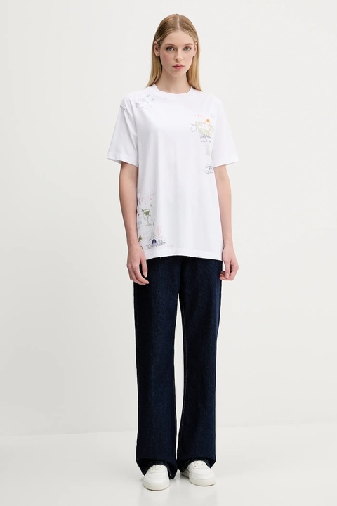 Abercrombie & Fitch t-shirt bawełniany damski kolor biały KI157-5386-100 - zdjęcie produktu nr 2