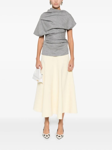 Jacquemus The Triangle flared maxi skirt - Yellow - zdjęcie produktu nr 2