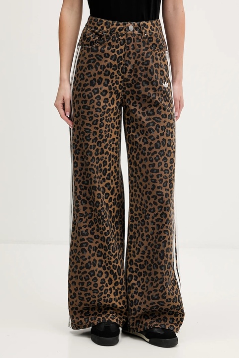 adidas Originals jeansy damskie kolor brązowy KA2680 - zdjęcie produktu nr 1