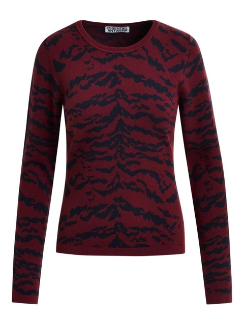Essentiel Antwerp long-sleeve ribbed sweater - Red - zdjęcie produktu nr 1