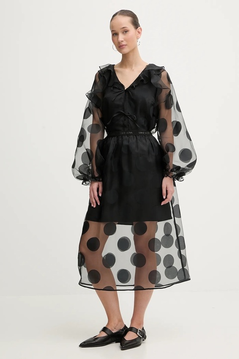 Stine Goya spódnica kolor czarny midi rozkloszowana SG-PS26-SK023-2460 - zdjęcie produktu nr 2