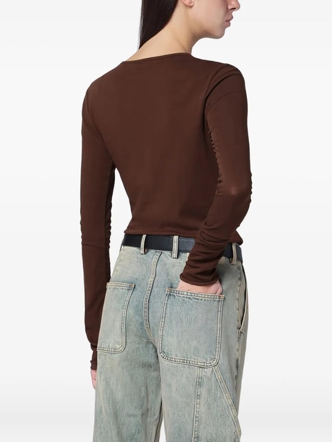 ENTIRE STUDIOS long-sleeves crew-neck T-shirt - Brown - zdjęcie produktu nr 2