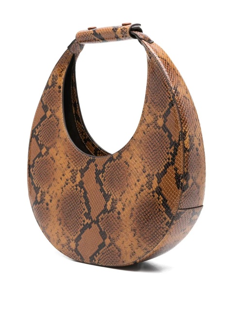 STAUD Moon snakeskin handle tote bag - Brown - zdjęcie produktu nr 2