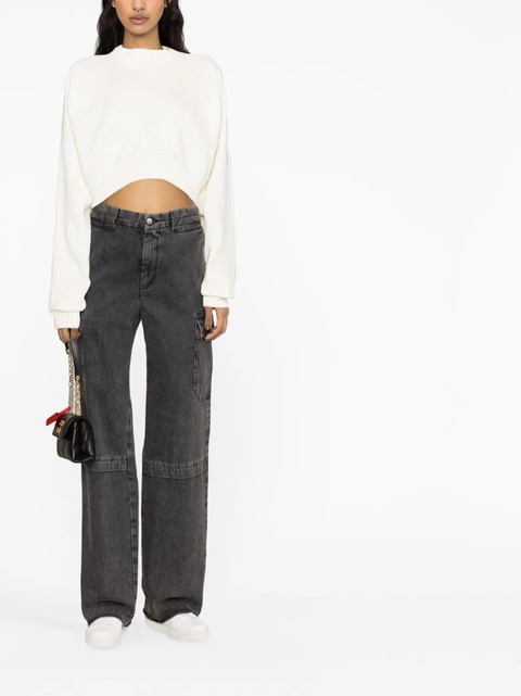 Off-White Vortix Cor cropped sweatshirt - Neutrals - zdjęcie produktu nr 2