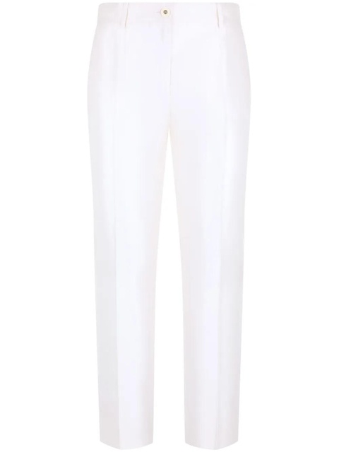 Dolce & Gabbana silk tailored trousers - White - zdjęcie produktu nr 1