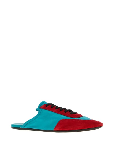 Prada two-tone lace-up mules - Red - zdjęcie produktu nr 1