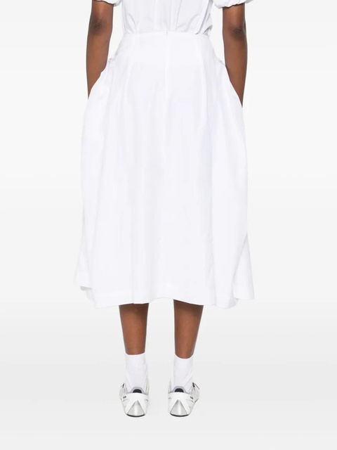 Simone Rocha bow hip-detailed midi skirt - White - zdjęcie produktu nr 2