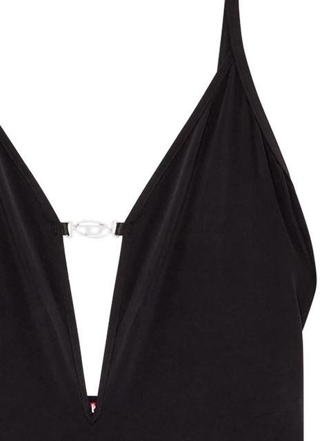 Diesel Oval D-plaque jersey bodysuit - Black - zdjęcie produktu nr 2
