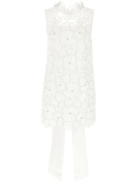 Self-Portrait satin mini dress - White - zdjęcie produktu nr 1
