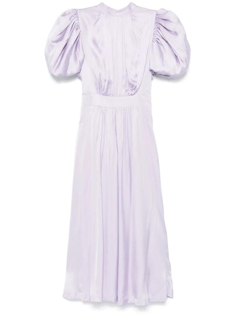 ROTATE BIRGER CHRISTENSEN satin puff midi dress - Purple - zdjęcie produktu nr 1