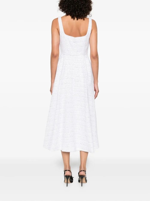 Alessandra Rich striped sleeveless dress - White - zdjęcie produktu nr 2