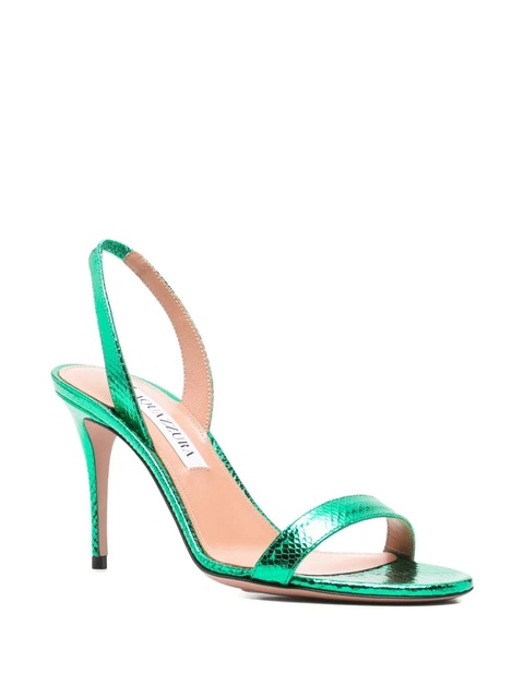 Aquazzura 85mm So Nude stiletto-heel sandals - Green - zdjęcie produktu nr 2