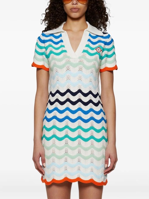 Casablanca crochet-knit dress - White - zdjęcie produktu nr 1