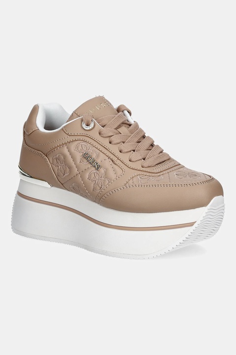 Guess sneakersy CAMRIO9 damskie kolor beżowy FLTCM9 FAL12 - zdjęcie produktu nr 1