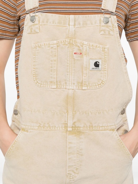Carhartt WIP Bib button-fastening pocket dungaree - Neutrals - zdjęcie produktu nr 2