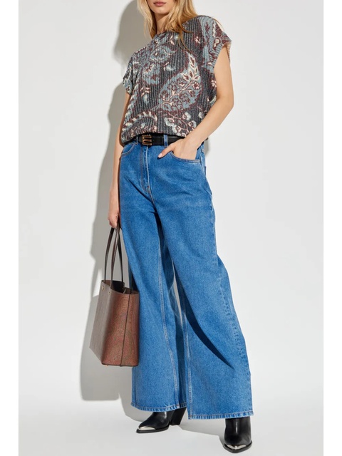 ETRO paisley-print wool top - Grey - zdjęcie produktu nr 2