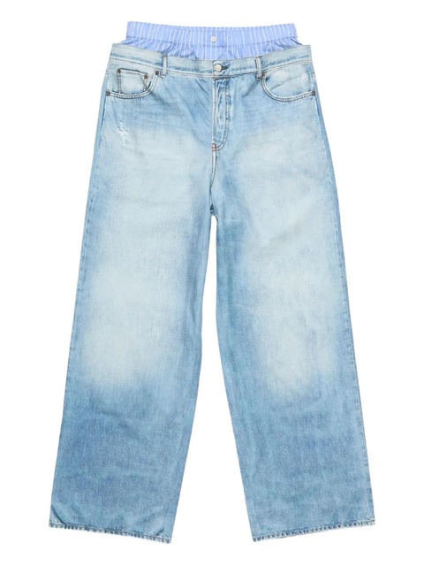 Acne Studios trompe l'oeil trousers - Blue - zdjęcie produktu nr 1