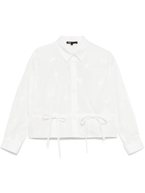 Maje floral-embroidered blouse - White - zdjęcie produktu nr 1