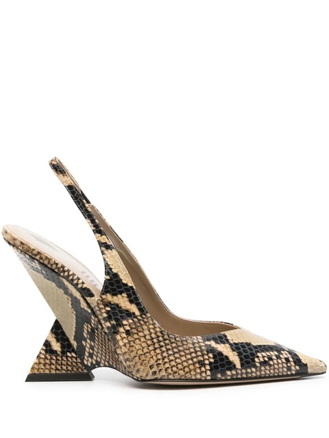 The Attico Cheope 105mm leather pumps - Neutrals - zdjęcie produktu nr 1