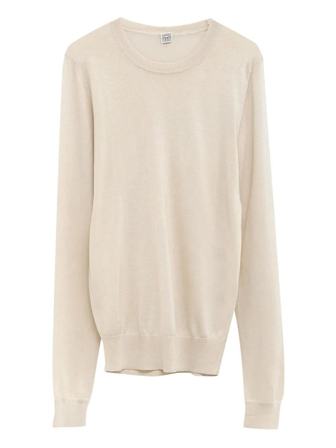 TOTEME knitted crew-neck jumper - Neutrals - zdjęcie produktu nr 1