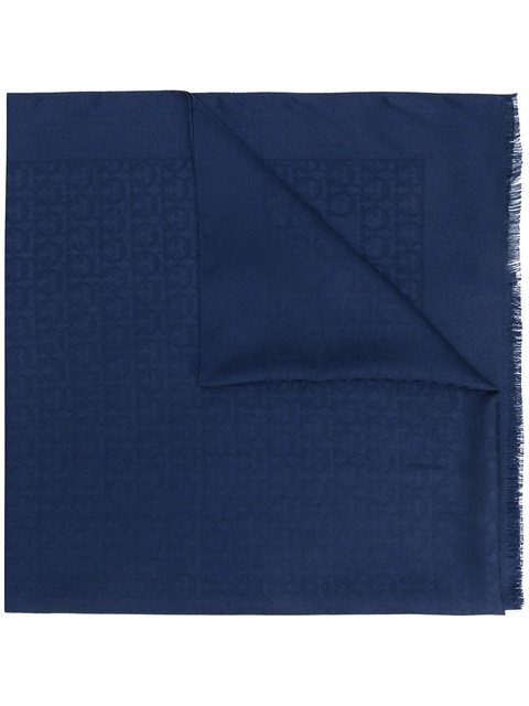 Ferragamo Gancini print scarf - Blue - zdjęcie produktu nr 1