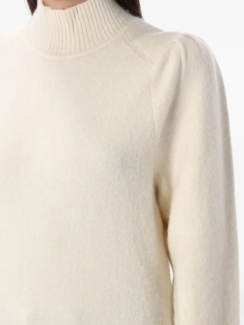 MARANT ÉTOILE turtleneck puff-shoulder jumper - Neutrals - zdjęcie produktu nr 2