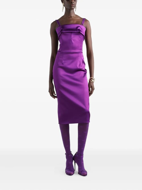 Dolce & Gabbana satin midi dress - Purple - zdjęcie produktu nr 2