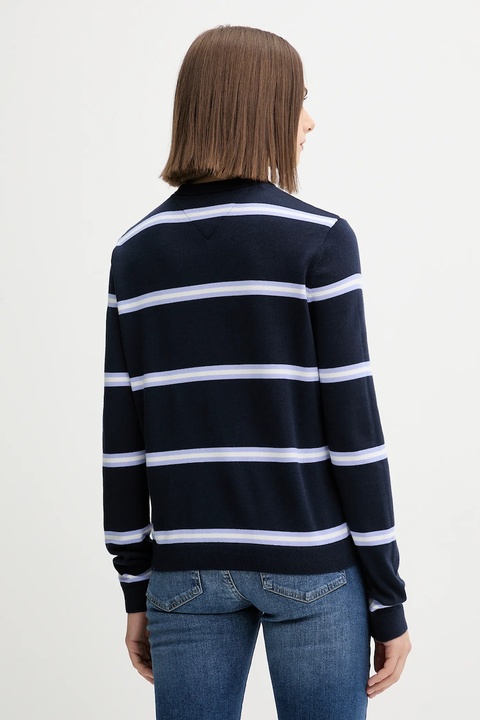 Tommy Jeans sweter bawełniany kolor granatowy lekki DW0DW20159 - zdjęcie produktu nr 1