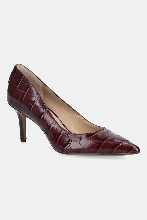 Lauren Ralph Lauren szpilki skórzane Lanette kolor czerwony 802961787004 - zdjęcie produktu nr 1