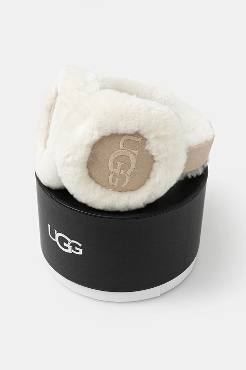 UGG nauszniki zamszowe kolor beżowy 20955 - zdjęcie produktu nr 2