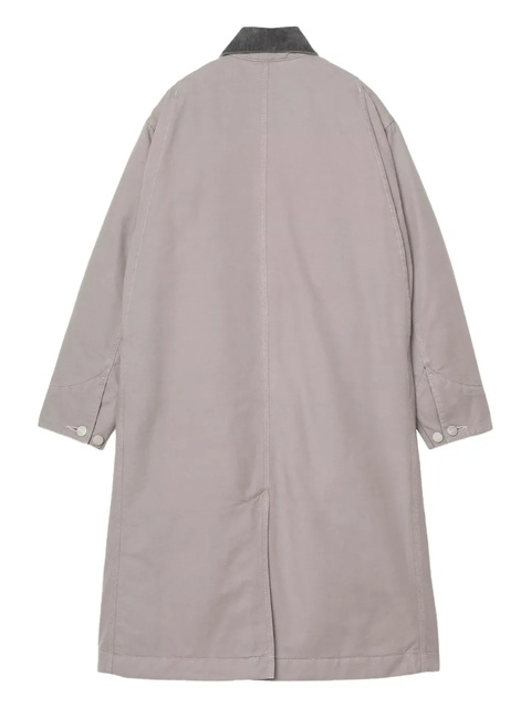 Carhartt WIP corduroy-collar button coat - Grey - zdjęcie produktu nr 1