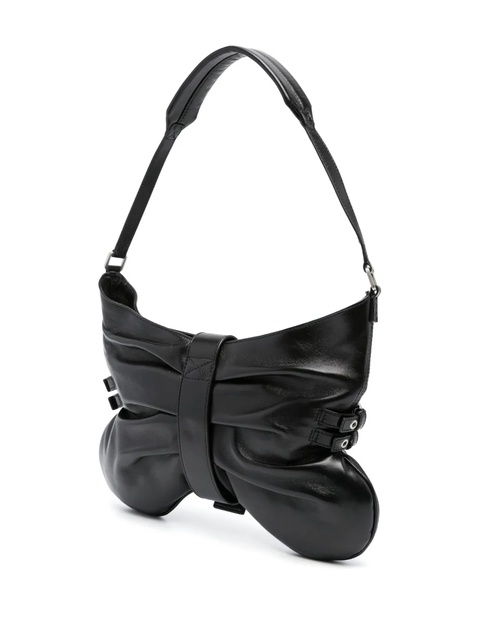 Blumarine large Butterfly leather shoulder bag - Black - zdjęcie produktu nr 2