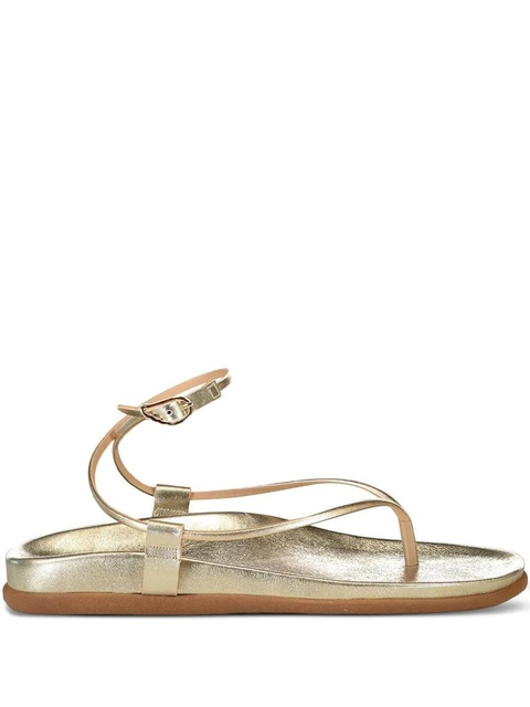 Ancient Greek Sandals Polistra buckled flat sandals - Gold - zdjęcie produktu nr 1