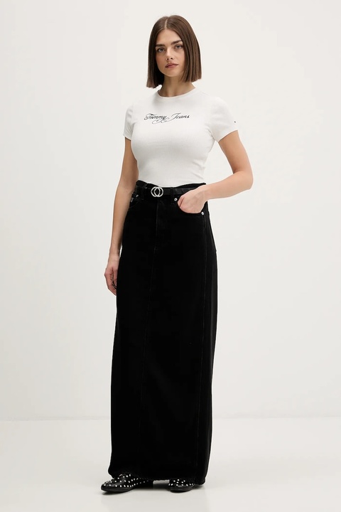 Tommy Jeans t-shirt damski kolor beżowy DW0DW21838 - zdjęcie produktu nr 2